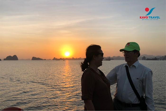 Hoàng hôn tuyệt đẹp trên đảo Cô Tô